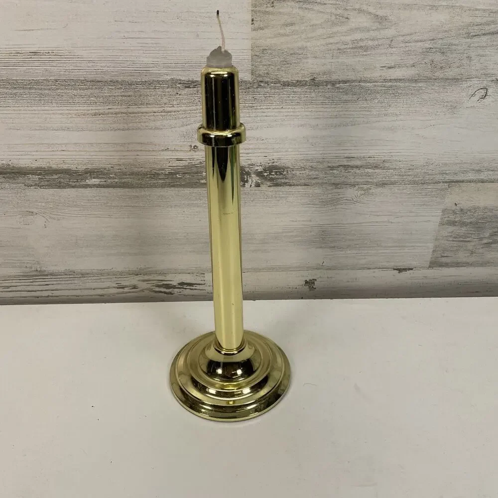 Vintage PartyLite Gaslight Lamp P0472 Candle Holder Brass - Picture 1 of 8
